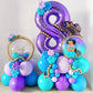 Purple 8 Balloon, Number Balloon 40 Inch, Purple Birthday Decorations, 8 18 28 38 80 Birthday Balloons, 8Th Purple Party Supplie