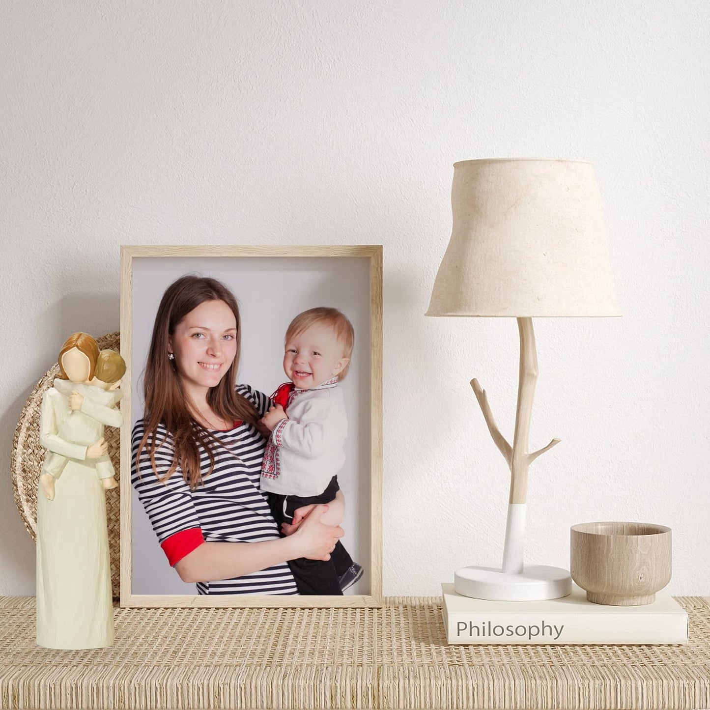 Yuideary Mother And Son Figurines, Sculpted Hand Painted Figure, Mother Son Statue Gifts, For Mom From Son, Perfect Sculpture Gifts For New Mom, Mother.