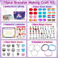 klmars Charm Bracelet Kit for Kids - Unicorn Birthday Gift, Multicolor, Small, Ages 5-12, Arts & Crafts