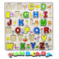 Funblast Wooden Capital Alphabet Puzzles With Pictures For Children - Montessori Educational Learning Abc Letters Puzzle Board T