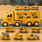 Beby Buty 7 in 1 Construction Trucks Cars Toys for Toddlers 3-5, Boy Toddler Car Truck Toys with Light Sound, Birthday Gifts Toy