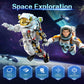 HBUDS Space Astronaut Building Set, Medium Plastic Blocks, White STEM Kit for Kids 8-14, Room Decor, Birthday Gift