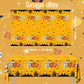 Gupesxu Mouse Halloween Party Decorations-3pcs Happy Boo Day Tablecloth, Yellow Pumpkin Ghost Mouse Halloween Tablecloth for Kid