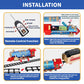 Juqu Train Set For Boys -Remote Control Train Toys-Electric Train W/Smokes, Steam Locomotive W/Lights & Sound, Cargo Car And Tra