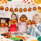 Pajean 36 Sets Fall Crafts Kit DIY Hedgehog Autumn Paper Crafts with Colored Tissue Paper Stickers Hedgehog Suncatcher Hanging O