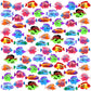 Lhsyfbz 72Pcs Plastic Fish Toys, Tropical Fish, Mini Plastic Fish, Toy Fish Set For Children'S Party Supplies And Decoration