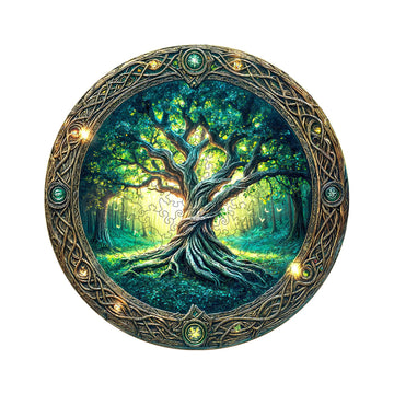 Wooden Puzzles For Adults - Challenging Eternal Tree Adult Puzzle, Unique Animal Shaped Wooden Jigsaw Puzzles For Adults, Creati