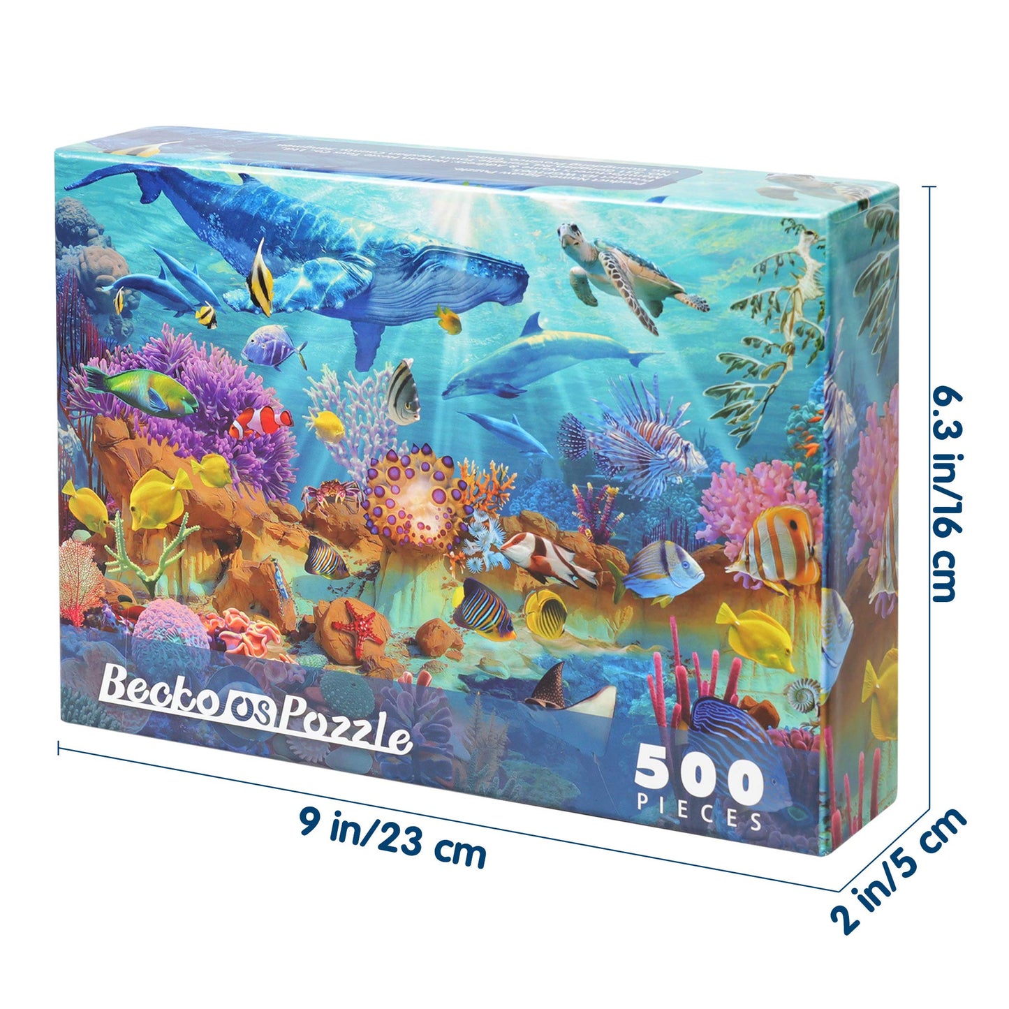 Becko Us Puzzles For Adults Jigsaw Puzzles 500 Pieces Puzzles For Kids And Adults - Undersea World Underwater Paradise Ocean Scene