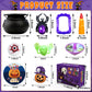 216PCS Halloween Party Favors 24 Pack Prefilled Small Plastic Witch Cauldron Halloween Toys Bulk Halloween Goodie Bag Fillers Ha