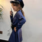 Cifitery Police Officer Costume For Kids Navy Blue Police Costume For Girls Carrer Day Police Dress Up Halloween Gifts