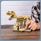 LUXEBLOCKS Dinosaur Skeleton Building Kit & Paleontology Building Set-316PCS Excavation-Ready T.Rex Fossil Model  mature-themed Dinosaur Gift with Movable Joints for Collectors-Display Figures for Home&Office