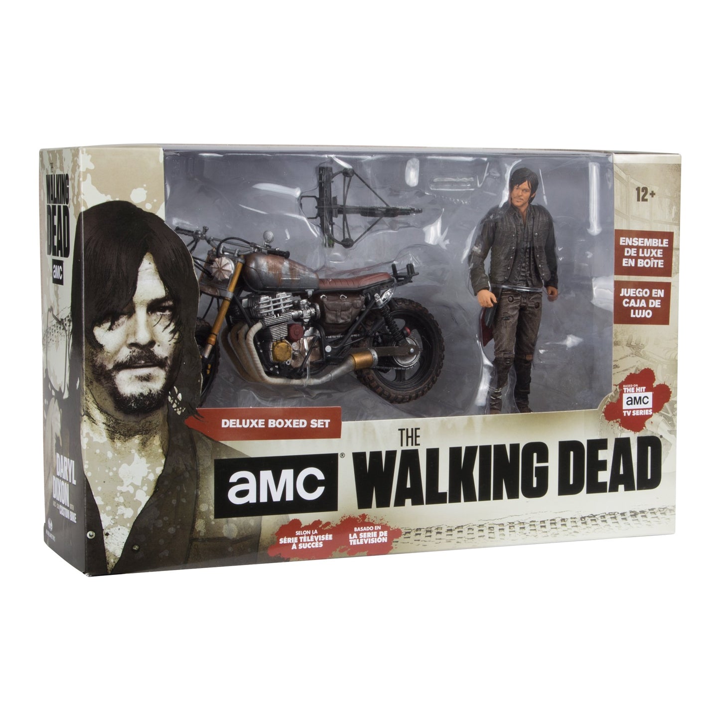 McFarlane Toys The Walking Dead Daryl Dixon Deluxe Box Set with Bike, Multi-colored, One Size, Model 14516-8, Plastic