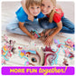 Dan&Darci Jumbo Shimmery 45-Piece Unicorn Floor Puzzle For Kids Ages 3-6 Years Old- Large Toddler Puzzles Age 3, 4, 5, 6 Year Olds - Easter Toys For Girls - Little Girl Birthday Gift