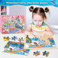 Puzzles For Kids Ages 4-6, Large 24 Pcs Unicorn Mermaid Princess, Wooden Jigsaw Puzzles For Toddlers, Preschool Educational Puzz