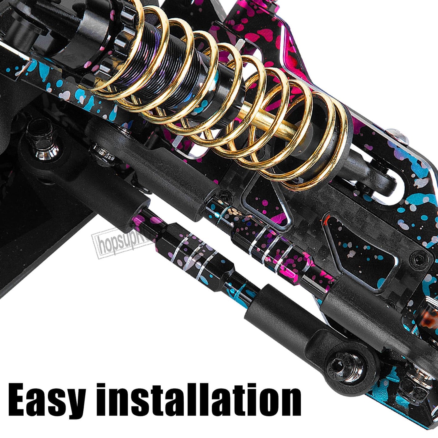 Hopsuprc Rc Adjustable Turnbuckles Camber Links Steering Links Upgrades Part For 1/8 Typhon 4Wd 3S Mega 550 Blx,1/10 Big Rock 4X