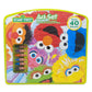 Sesame Street 43-Piece Art Case | includes Markers, Crayons, Stickers, and Watercolors | Non-Toxic and Washable | Gift for Kids