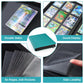 Card Binder 9 Pocket with Zipper  648 Pockets Trading Card Holder Book  enhanced PU Cover Zip Folder Binder  Side Loading Carrying Case Binder Album for TCG  MTG  Sports Cards  Game Cards (Teal)