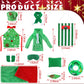 Bencailor 12 Pcs Christmas Elf Doll Accessories Set Include Elf Sleeping Bag Pillow Scarf Mask Eye Patch Sweater Hoodie Shoes Ha
