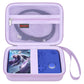 Elonbo Carrying Case for RG40XXV / RG405V Retro Handheld Game Console  Android Retro Handheld Gaming Travel Storage Cover Bag Linux System Games Organizer Holder  Mesh Pocket fits Cables  Purple