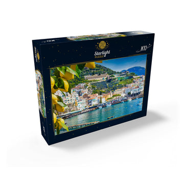 Mypuzzle Panoramic View Of Beautiful Amalfi On Hills Leading Down To The Coast, Campania, Italy - Premium 100 Piece Jigsaw Puzzl
