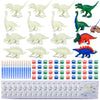 BONNYCO Dinosaur Party Favors for Kids Painting Kit Pack 16 Dinosaur Goodie Bags Stuffers for Kids 3-5 4-8 | Goody Bag Stuffers 