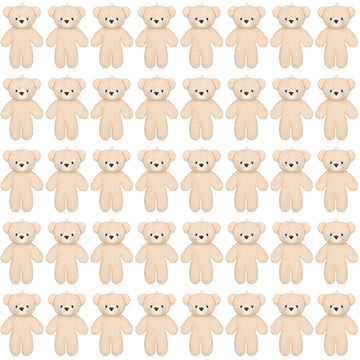 Hydren 40 Pcs Mini Bear Toy 4.7 Inch Stuffed Tiny Bear Valentine'S Party Gift Soft Keychain Mini Stuffed Animal Small Plush Join