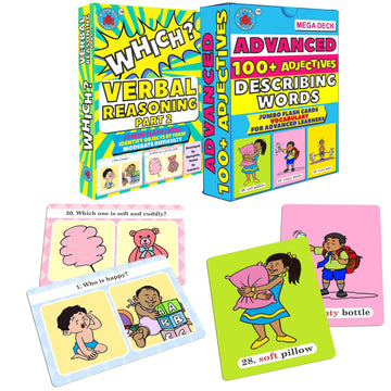 Brainy Bug Resources All Ages Language_Skills Educational Flash Cards And Resources For Teaching Language (Which? And Adjectives