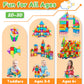 Magnetic Tiles,100PCS Magnet Building Blocks for Kids Educational Magnetic Blocks Sensory Toys Montessori Stacking Gift for 3 4