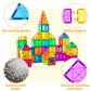 Cossy 120Pcs Magnet Tiles Magnetic 3D Building Blocks Set Educational Construction Toys For 3+ Year Kids With Stronger Magnets, Rivets-Fastened, Educational, Recreational, Conventional