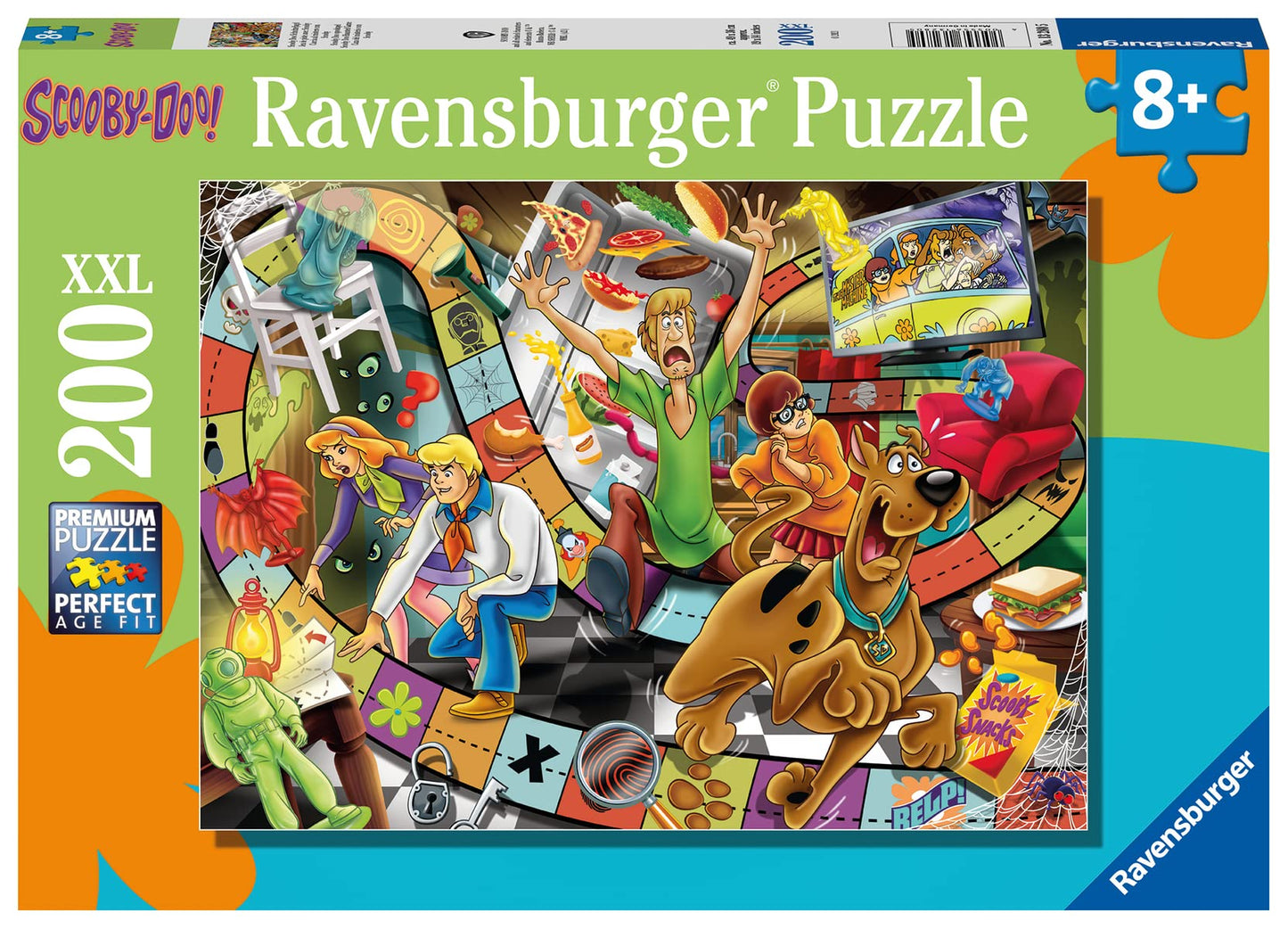 Ravensburger Scooby Doo: Haunted Game 200 Piece Xxl Jigsaw Puzzle For Kids | Unique And Interlocking Pieces | Boosts Problem Solving Skills | Durable And Long-Lasting | Ideal Gift For Ages 8-10