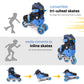 New-Bounce Adjustable Inline Skates for Boys and Girls - for Kids, Teens, and Young Adults Outdoor Roller Skates for Boys Ages 8