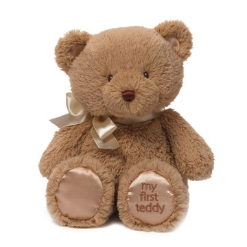 Gund Baby My First Teddy Bear, Ultra Soft Animal Plush Toy For Babies And Newborns, Tan, 10