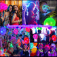 50 Pcs Uv Neon Balloons & 50 Pcs Glow Sticks & 50 Pcs Balloon Stick Holders For Glow In The Dark Birthday Decoration Wedding Glo
