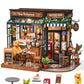 Robotime Diy Tiny House Kit, Miniature House Kit For Adults To Build, Mini House Kit With Furniture, Halloween/Christmas/Birthda