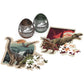 Jurassic World  2 Mystery Puzzle Bundle 46-Piece Jigsaw Activity Dinosaur Park Movie in Egg  for mature-themeds & Kids Ages 4 and up