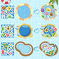 Cy2Side Summer Pool Sticker Scene - 12 Set Make A Pool Scene Art Craft With Swimming Ring For Kids Make Your Own Swimming Sticker Art Craft Diy Summer Party Games Classroom Fun Activities