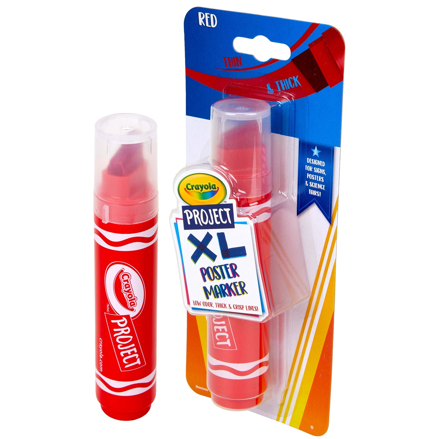 Crayola Project: XL Poster Marker, Red Single ct, Multi