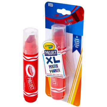 Crayola Project: XL Poster Marker, Red Single ct, Multi