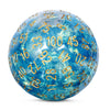 DNDND Resin D100 Dice Light Blue100 Sided Dice with Foil Paper inside with Translucent Organza Bag for Dungeon and Dragons