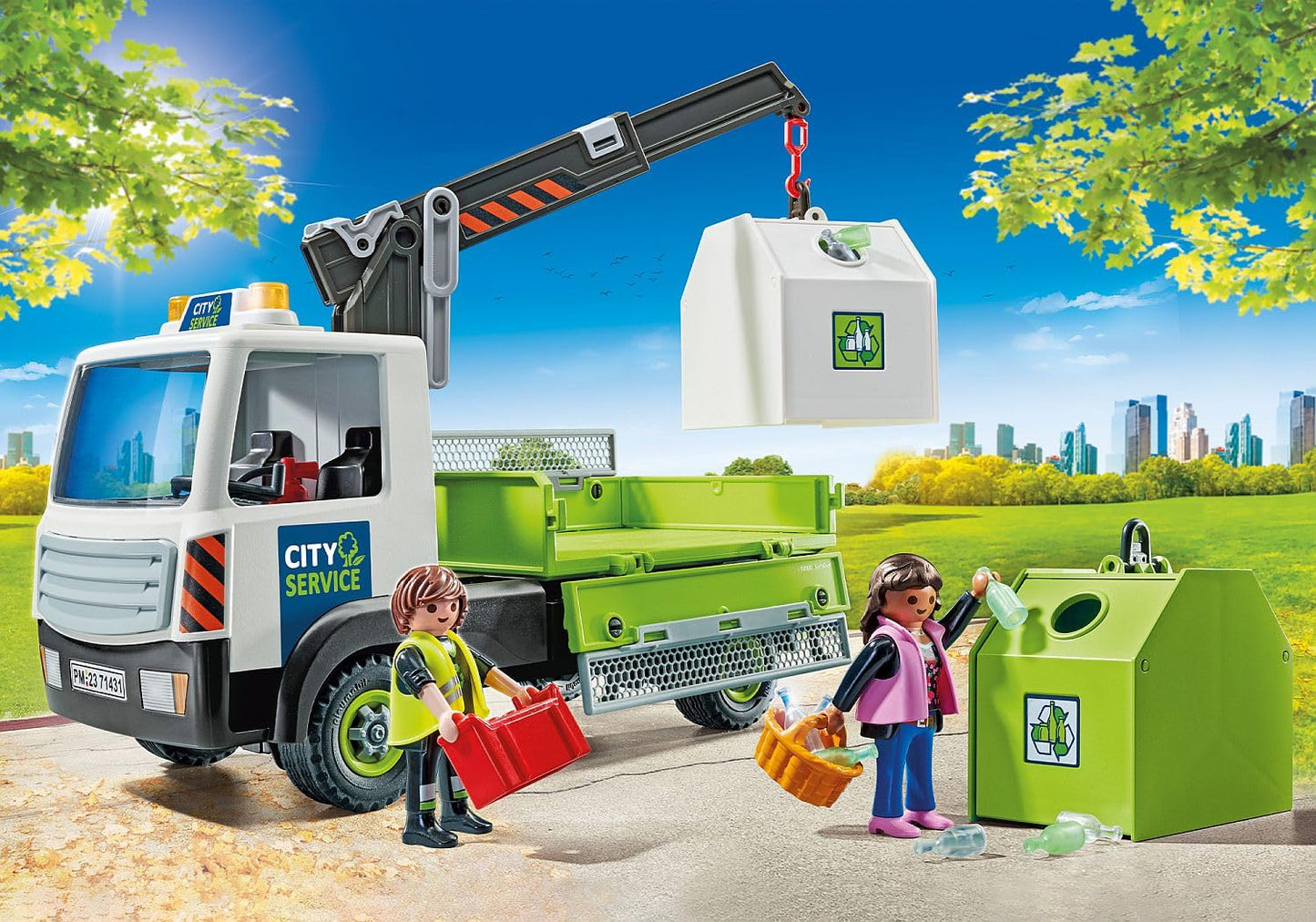 Playmobil City Action Truck Transport Bin, Piccolo Size, Multicoloured, Model 71431, Plastic Construction