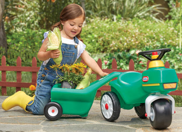 Little Tikes Tractor & Cart, Foot-To-Floor Ride-On, For Boys And Girls Ages 1-5 Years