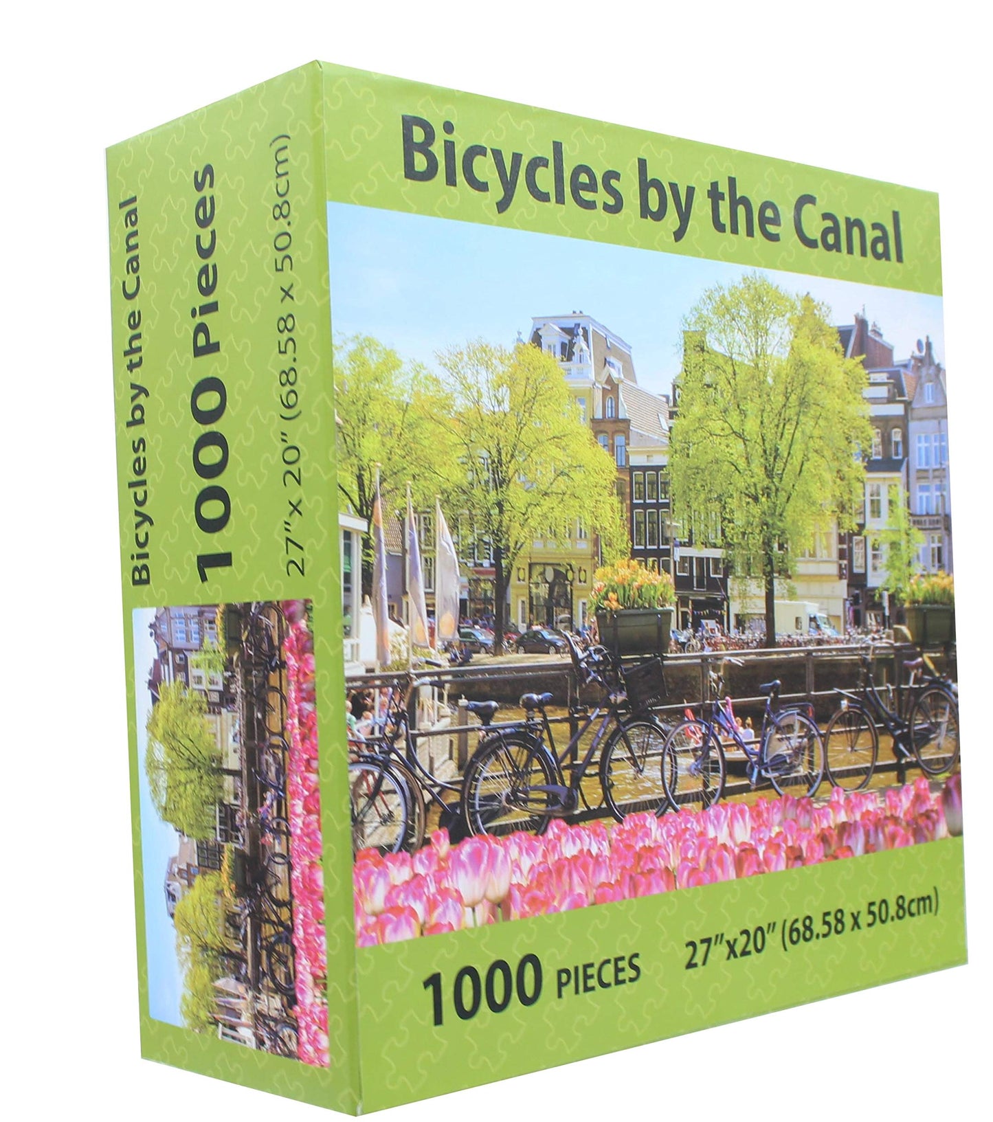 Puzzle Passion - Bicycles By The Canal - 1000 Piece Jigsaw Puzzle