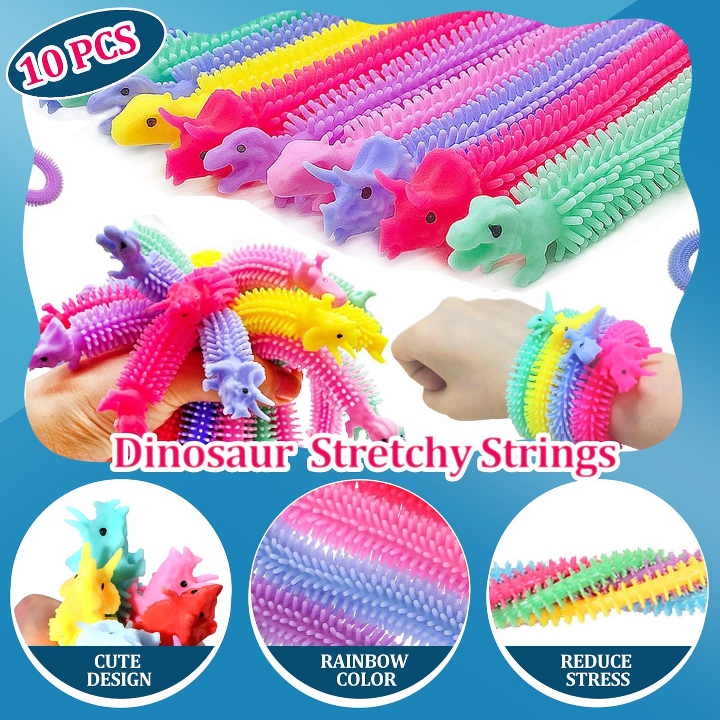 Dinosaur Party Favors For 10 Kids,140pcs Dinosaur Birthday Party Supplies,Dino Goodie Bags Stuffers,Boys Girls Goody Bags For Ki