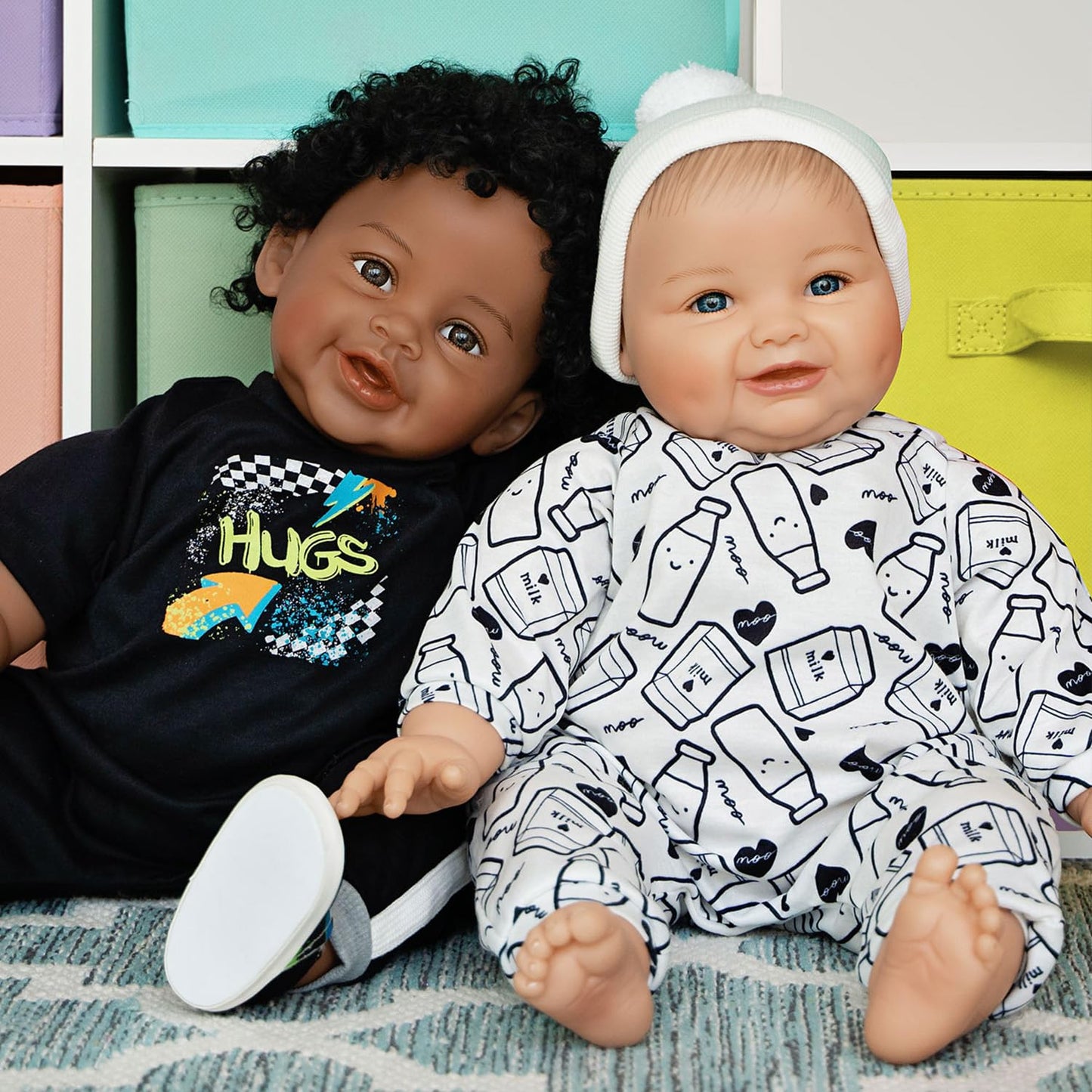 Paradise Galleries Realistic Reborn Newborn Black Baby Boy Doll 22 Inch Lifelike Curly Rooted Hair Oh Baby 4 Piece Gift Set For Ages 3 And Up - Oh Baby