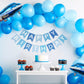 31Inch Large Airplane Blue Party Decoration Airplane Balloon Birthday Party Supplies (14Pcs Airplane Set)