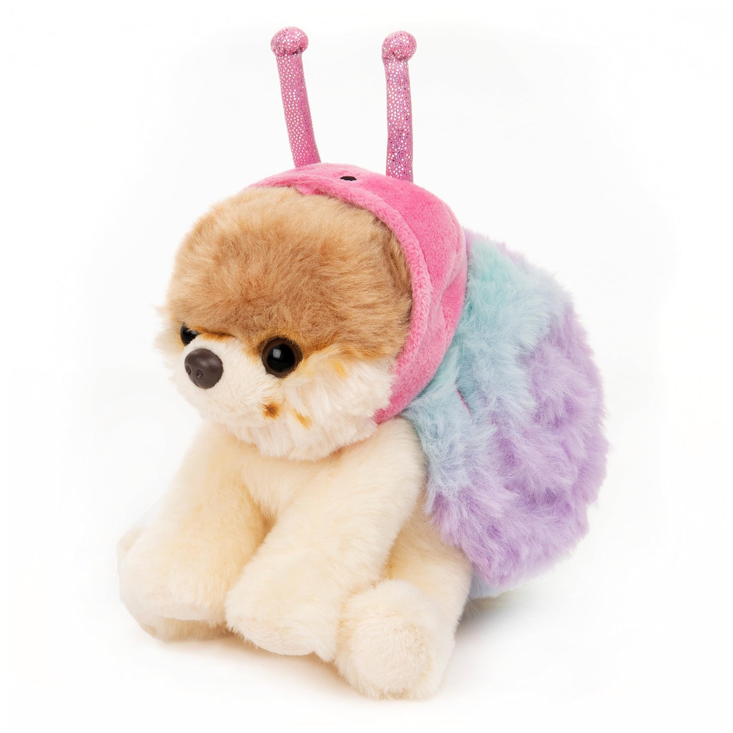 Gund Boo, The Worlds Cutest Dog, Itty Bitty Boo Snail #60, Stuffed Animal Plushie, Spring Decor, Pink And Blue, 5
