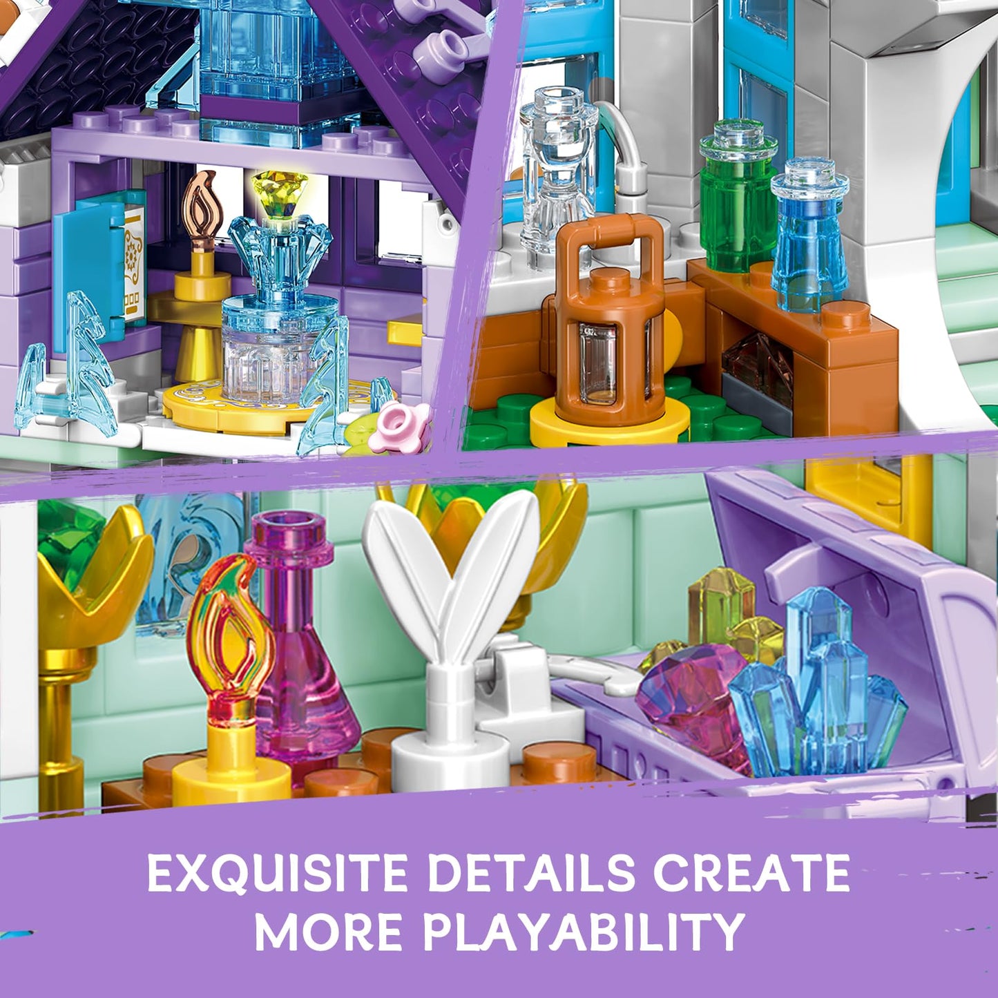 Friends Magic House Building Toy Set Compatible With Lego Friends Creative Fun For Boys And Girls Gift Idea For Kids Age 6-12 An