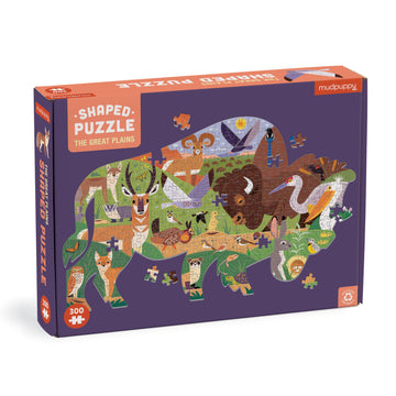 Mudpuppy The Great Plains 300 Piece Shaped Scene Puzzle