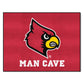 FANMATS 14657 University of Louisville All-Star Mat - Man Cave | Red | 33.75x42.5 | Cardinal Head Primary Logo