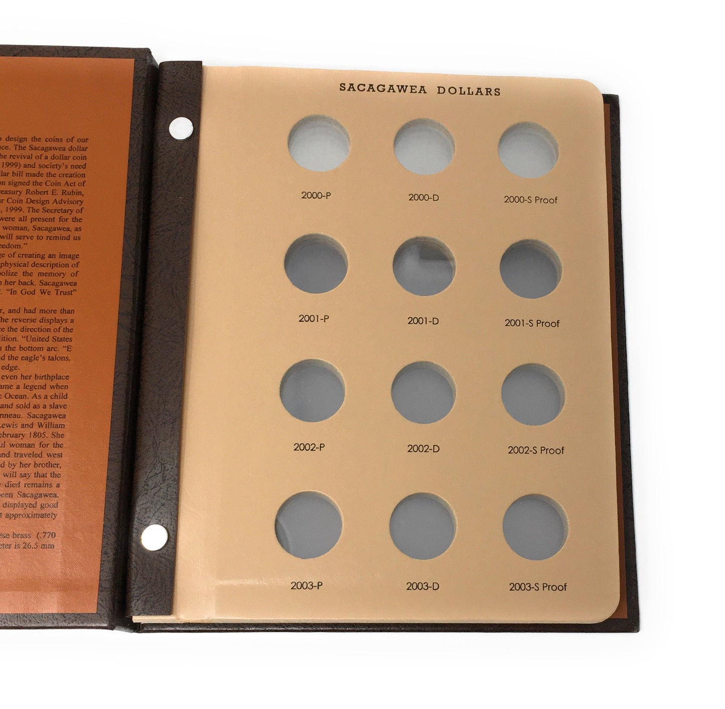 Dansco Sacagawea Dollar Coin Album - Proof Collection 2000-2019, Plastic, Album Size